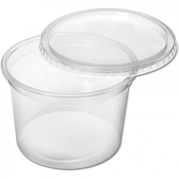 KIT POTE PLASZOM 200ML PRT- 220 TAMPA TRANSPARENTE COM 25
