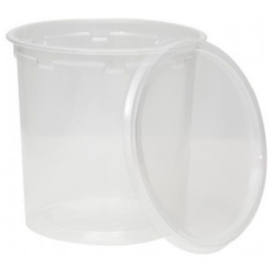KIT POTE PLASZOM 750ML PRD- 750 TAMPA TRANSPARENTE COM 25