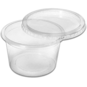 KIT POTE PLASZOM 1000ML PRT-1000 SOBRETAMPAMPA TRANSPARENTE COM 25