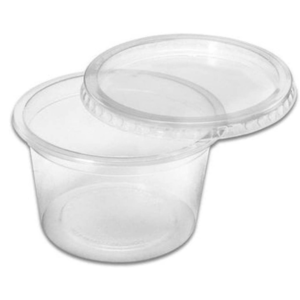 KIT POTE PLASZOM 1000ML PRT-1000 TAMPA TRANSPARENTE COM 25