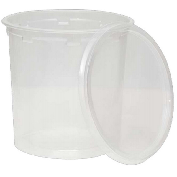 KIT POTE PLASZOM 1500ML PRT-1500 TL TRANSPARENTE COM 15