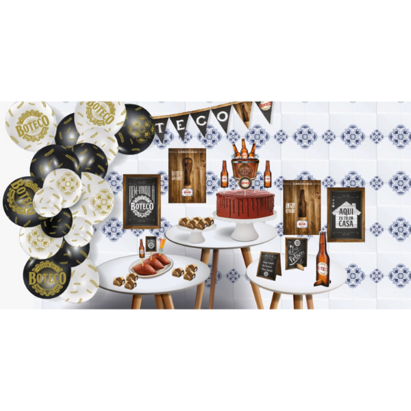 KIT BOLINHO FESTCOLOR BOTECO COM 7 PEÇAS