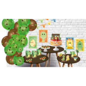 KIT BOLINHO FESTCOLOR DINO BABY COM 7 PEÇAS