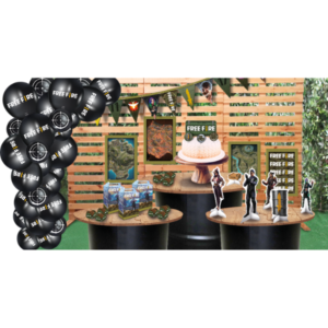 KIT BOLINHO FESTCOLOR FREE FIRE COM 7 PEÇAS