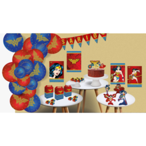 KIT BOLINHO FESTCOLOR MULHER MARAVILHA COM 7 PEÇAS 7