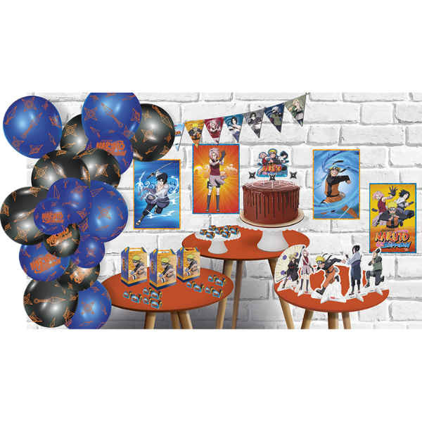 KIT BOLINHO FESTCOLOR NARUTO COM 7 PEÇAS