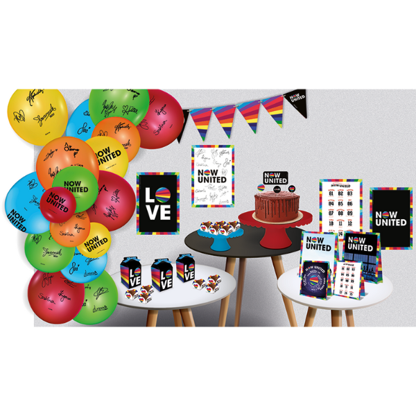 KIT BOLINHO FESTCOLOR NOW UNITED COM 7 PEÇAS