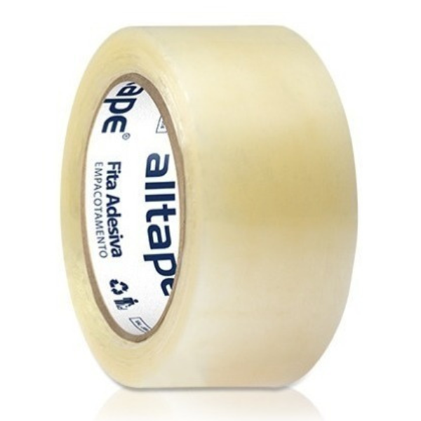 FITA ADESIVA ALLTAPE TRANSPARENTE 48MM X 40M COM 4