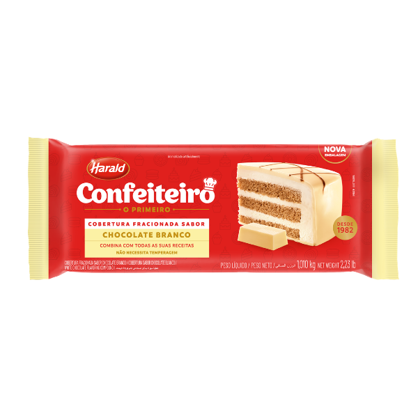 COBERTURA HARALD CONFEITEIRO BRANCO 1,01KG