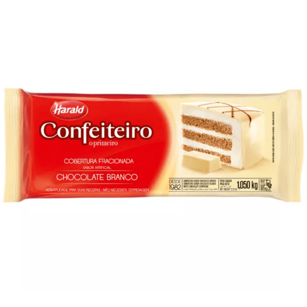 COBERTURA HARALD CONFEITEIRO BRANCO 1,01KG