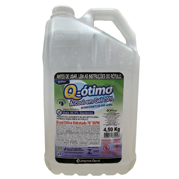 ÁLCOOL GEL Q-ÓTIMO 70% COM 5L