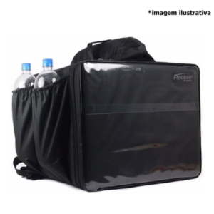 MOCHILA TÉRMICA BOLSO PIZZA PRETA 45L UNIDADE