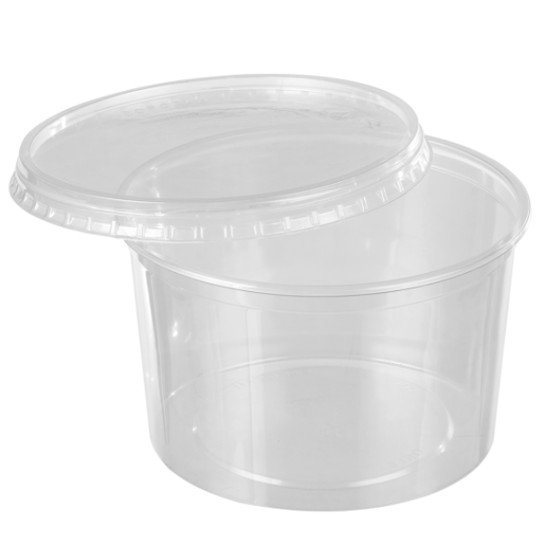 KIT POTE COPOZAN 1000ML SOBRETAMPA TRANSPARENTE COM 25
