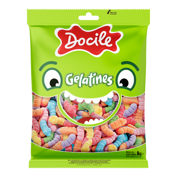 GELATINES DOCILE COBRINHA CÍTRICA 1KG