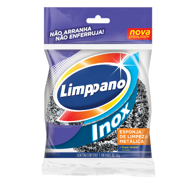ESPONJA LIMPPANO AÇO INOX COM 1