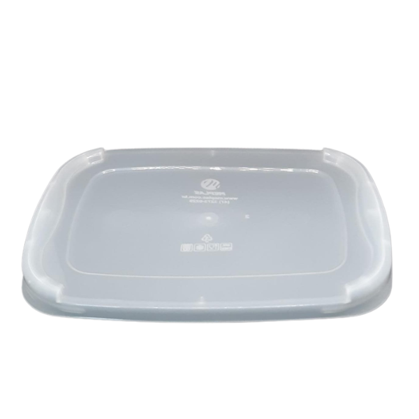 TAMPA POTE RETANGULAR MEPLAS 1,5L TRANSP. C/25