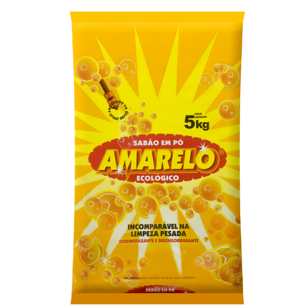 SABÃO EM PÓ CAMPESINO AMARELO LIMPEZA PESADA 1KG