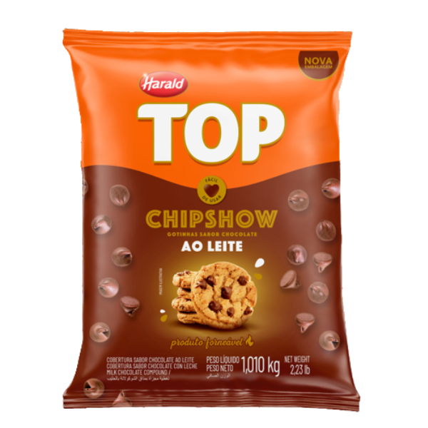 GOTA CHIPSHOW TOP HARALD AO LEITE COM 1,01KG