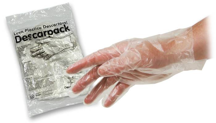 LUVA DESCARTÁVEL DESCARPACK COM 100