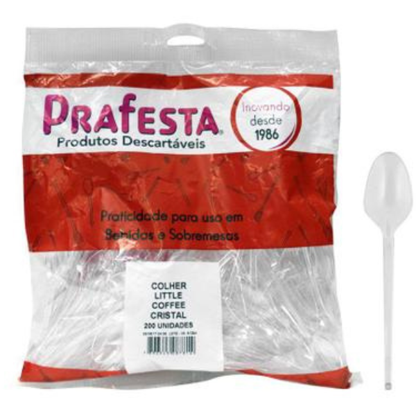 COLHER PRAFESTA LITTLE COFFEE TRANSPARENTE COM 200