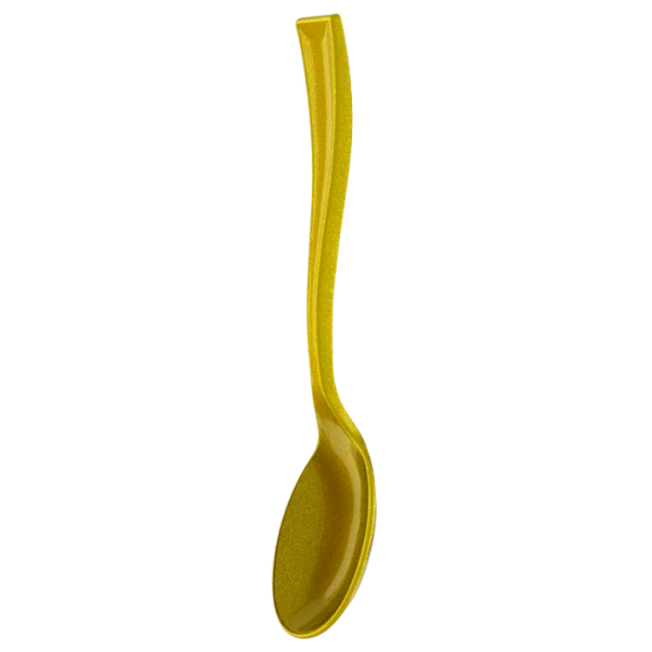 COLHER PLASTILÂNIA SOBREMESA AMERICANA OURO COM 20
