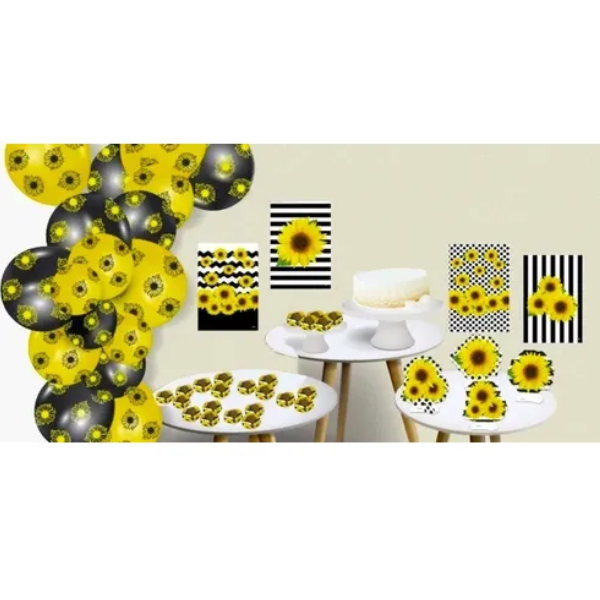 KIT BOLINHO FESTCOLOR GIRASSOL COM 7 PEÇAS