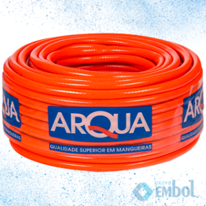 MANGUEIRA ARQUA COLORFLEX SLIM LARANJA ROLO 50M