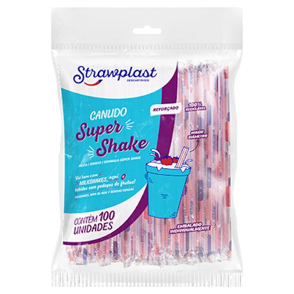 CANUDO STRAWPLAST 10X210 T/V CS327 SUPER SHAKE SACHÊ COM 100