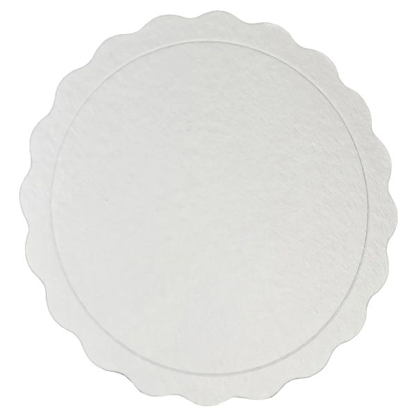 BANDEJA PAPEL CAKE BOARD 18CM BRANCO - UNIDADE