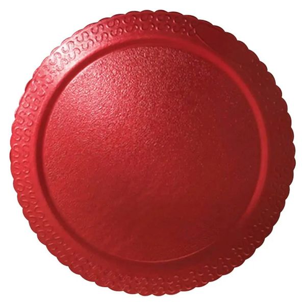 BANDEJA PAPEL CAKE BOARD 28CM VERMELHO - UNIDADE