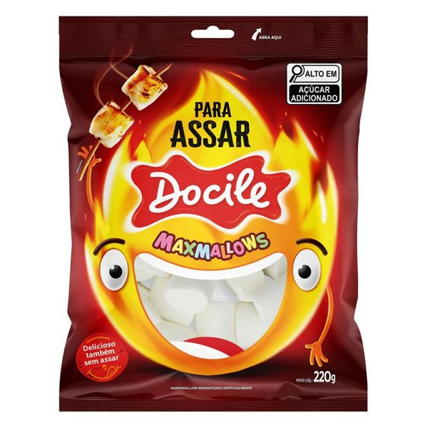 MARSHMALLOW DOCILE TUBOS PARA ASSAR COM 220G