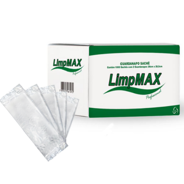 GUARDANAPO SACHÊ LIMPMAX DUPLO 28X20,5 COM 1000