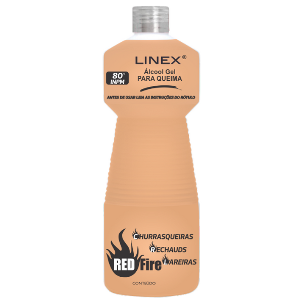 ALCOOL GEL LINEX 80% RED FIRE C/ 1 LTO