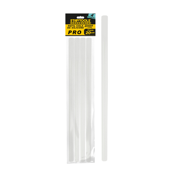 COLA QUENTE SILICONE STARTOOLS GROSSO 20CM COM 4