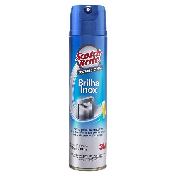 BRILHA INOX 3M SCOTCH BRITE AEROSOL 400ML