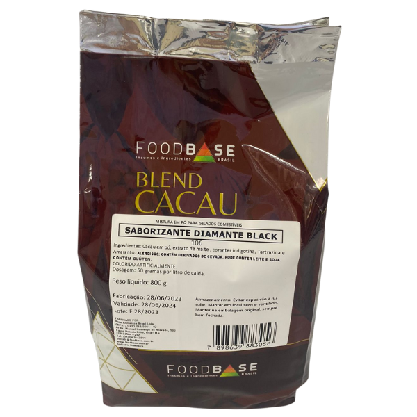 PÓ SABORIZANTE FOODBASE DIAMANTE BLACK COM 0,8KG