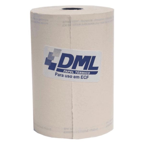 BOBINA PAPEL DML 57X30M TÉRMICO BRANCA COM 40