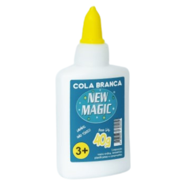 COLA BRANCA NEW MAGIC 40G UNIDADE
