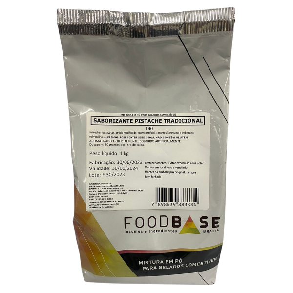 PÓ SABORIZANTE FOODBASE PISTACHE TRADICIONAL 1KG