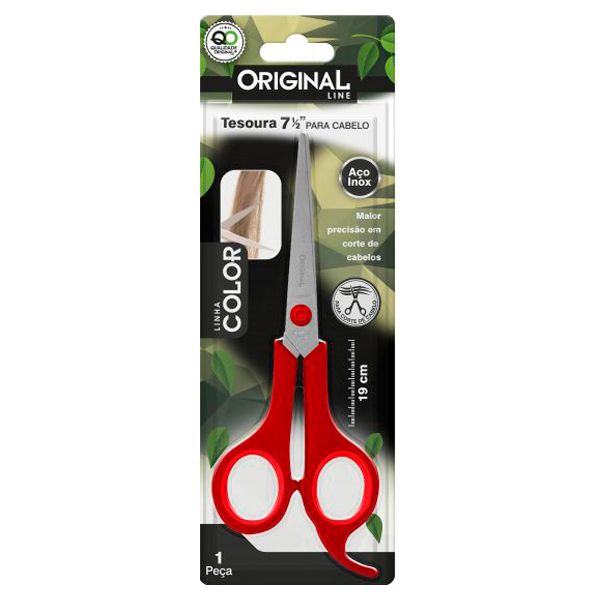 TESOURA ORIGINAL 7 1/2 COLOR PARA CABELO 19CM