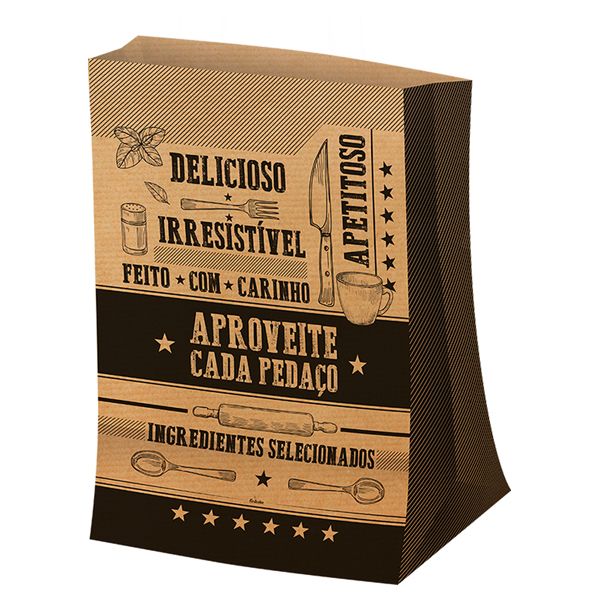 SACO PAPEL FESTCOLOR SOS IMPRESSO KRAFT M COM 50