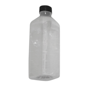 GARRAFINHA PET QUADRADA SALVIOLI PET 1000ML TAMPA PRETA COM 50