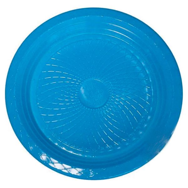 PRATO PS.VITALFORM RASO 15CM AZUL C/10