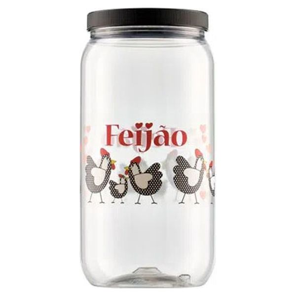 POTE PLÁSTICA BANDEIRANTES 2,7L TRANSPARENTE UNIDADE