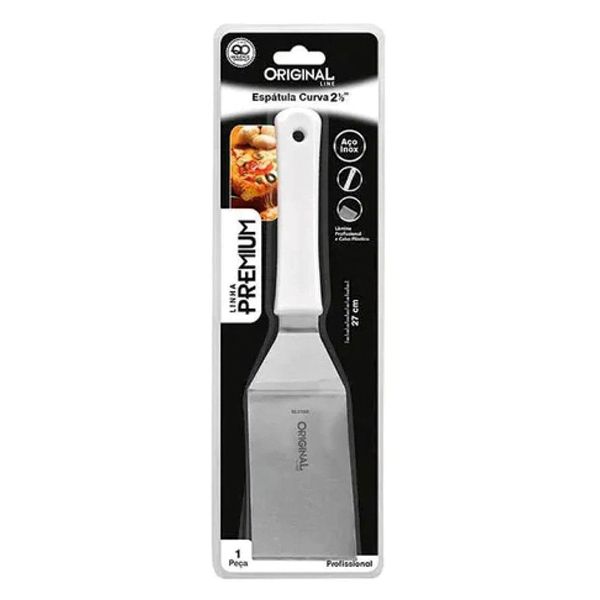 ESPATULA ORIGINAL INOX 2,5 CURVA 27CM UNIDADE