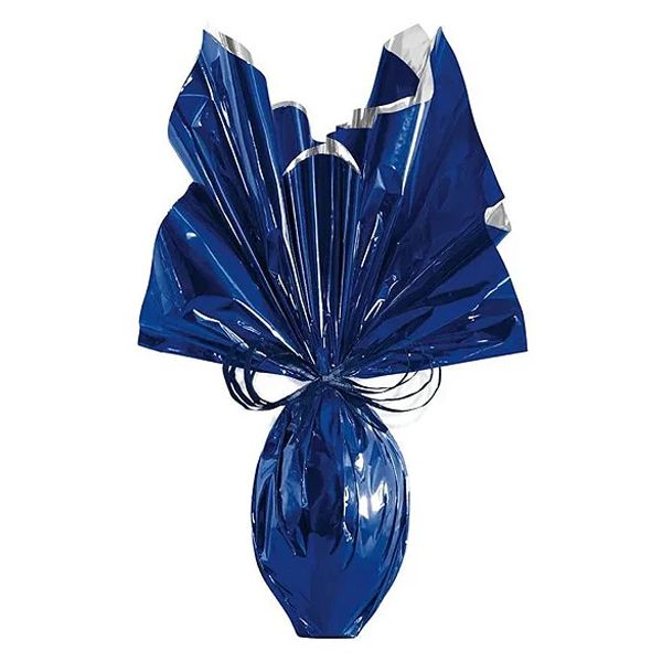EMBALAGEM L OVO METALIZADO 69X89 AZUL COM 25