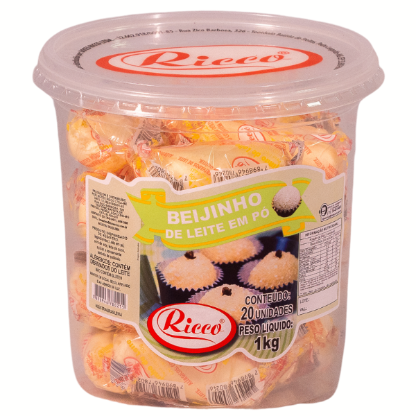 DOCE RICCO BEIJINHO DE LEITE EM PÓ COM 20