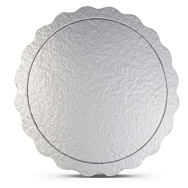 BANDEJA PAP.CAKEBOARD C&P 32CM PRATA C/10