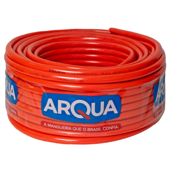 MANGUEIRA ARQUA COLORFLEX SLIM LARANJA 50M