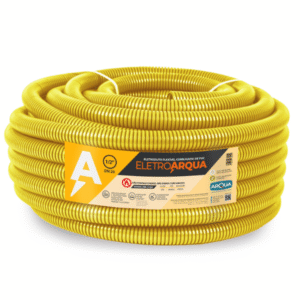 ELETRODUTO CORRUGADO AMARELO 1/2` 50M UNIDADE